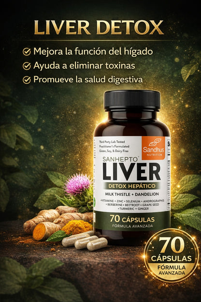 Limpieza y Desintoxicación del Hígado 70 Cápsulas