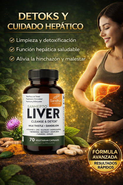 Limpieza y Desintoxicación del Hígado 70 Cápsulas