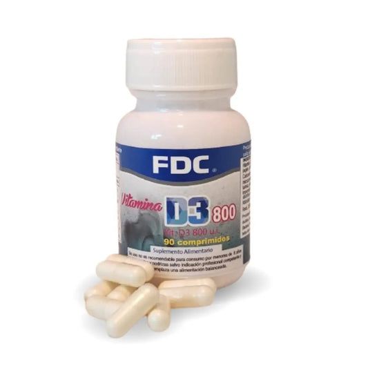 Vitamina D3 FDC 800 UI – 20 mcg 90 Cápsulas